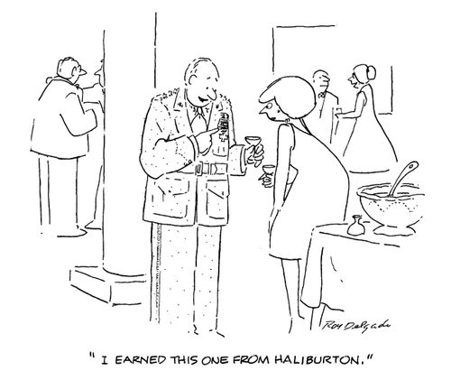 'I earned this one from Haliburton.'