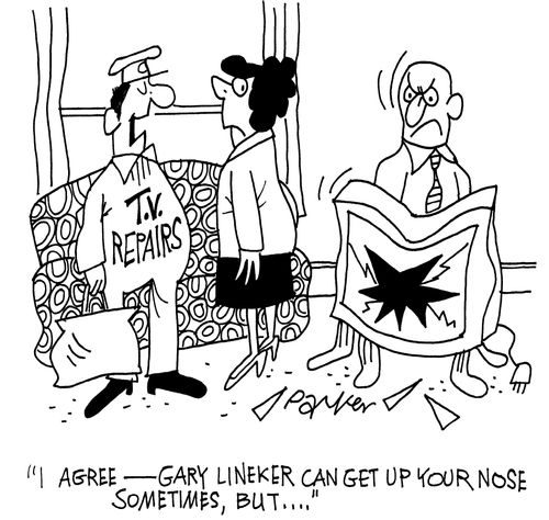 'I agree-Gary Lineker can get up your nose sometimes,but...'