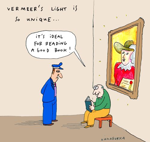 'Vermeer's light is so unique... It's ideal for reading a good book!'