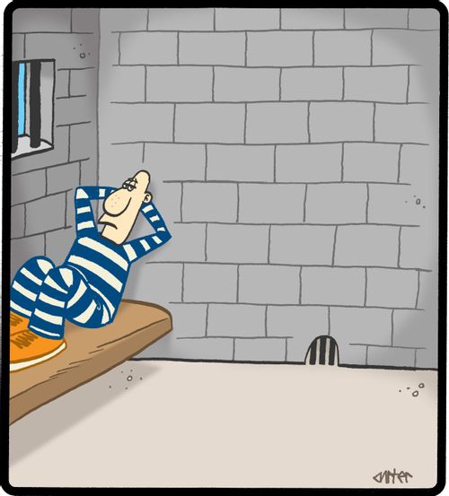 Jailed mouse.