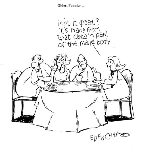 'Isn't it great. It's made from that certain part of the male body.'