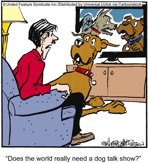 'Does the world really need a dog talk show?'