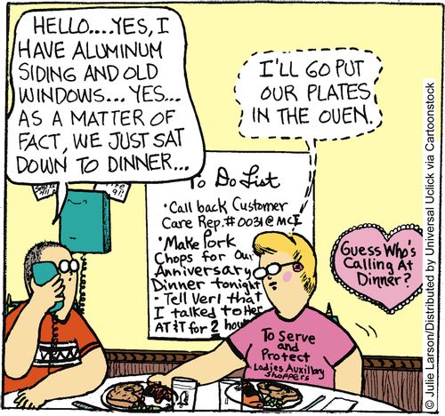 'I'll go put our plates in the oven,'