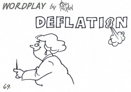 Wordplay: Deflation.