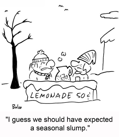 'I guess we should have expected a seasonal slump.'