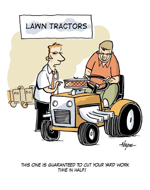This one is guaranteed to cut your yard work time in half!