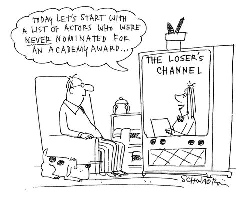 Today, let's start with a list of actors who were never nominated with an Academy Award....