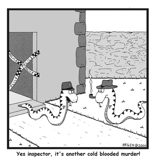 Yes, inspector, it's another cold-blooded murder!