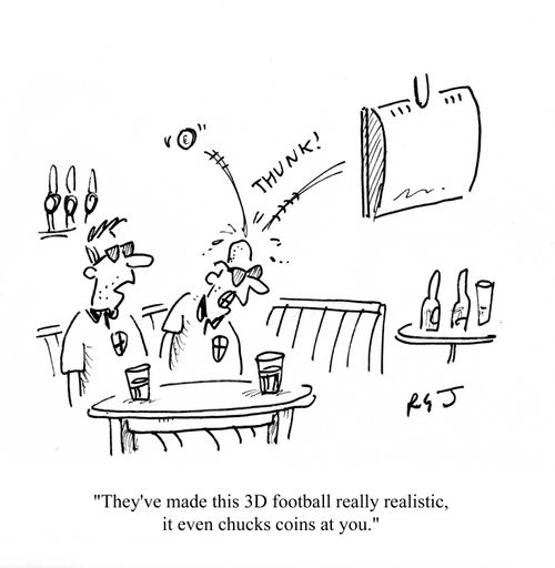 'They've made this 3D football really realistic, it even chucks coins at you.'