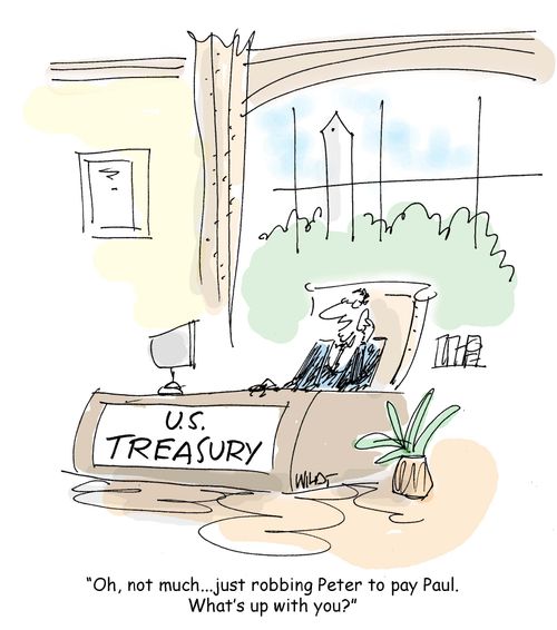 '...just robbing peter to pay paul...what's up with you?'