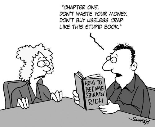 'Chapter one. Don't waste your money. Don't buy useless crap like this stupid book'.