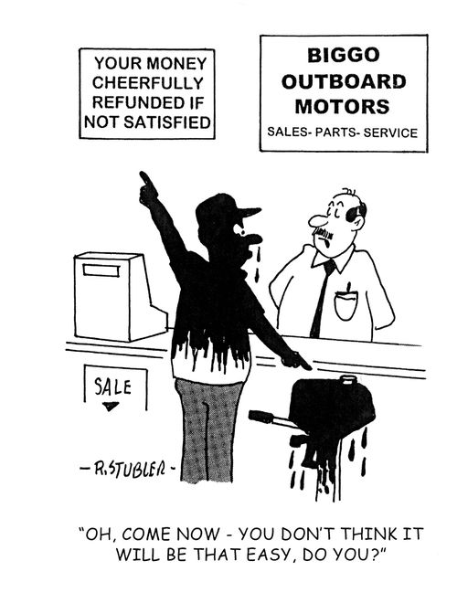 'Oh come now-you don't think it will be that easy, do you?'