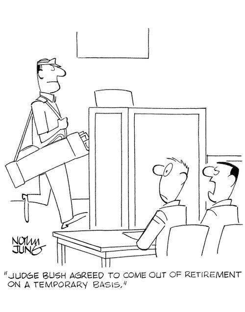 'Judge Bush agreed to come out of retirement on a temporary basis.'