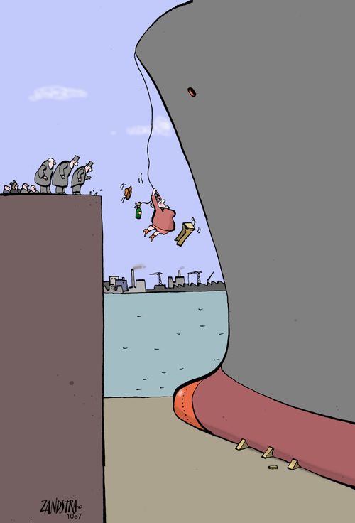 Launching a Ship.