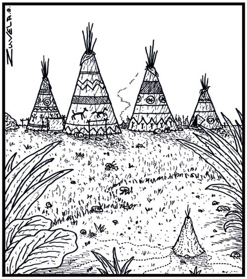 An Ant's nest in the form of a Tepee