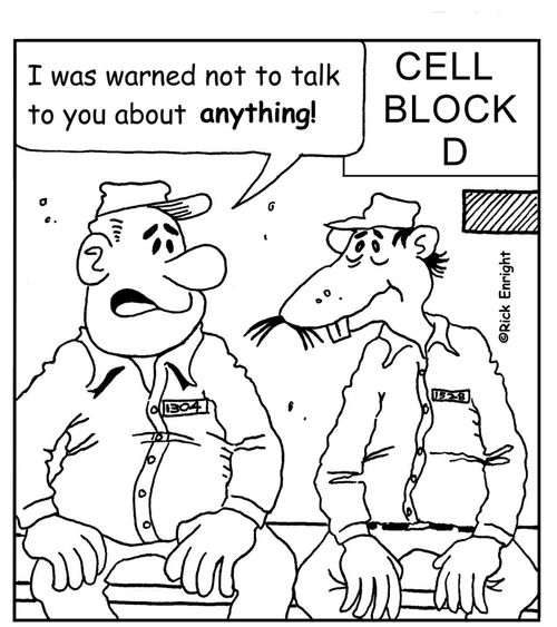 'I was warned not to talk to you about anything!'