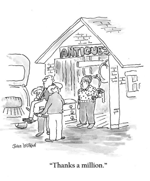 'Thanks a million.'