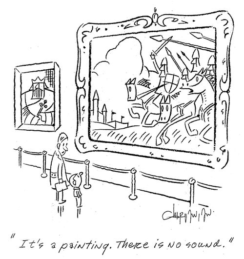 'It's a painting. There is no sound.'