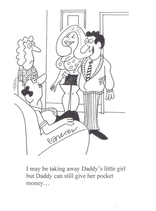 'I may be taking Daddy's little girl but Daddy can still give her pocket money..