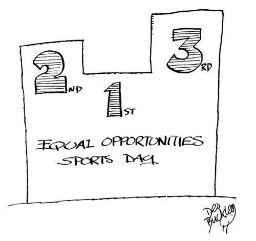Podiums at the Equal Opportunities Sports Day.