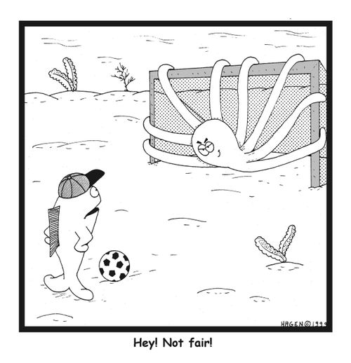 "Hey! Not fair!"