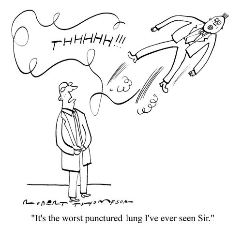 "It's the worse punctured lung I've ever seen, sir."