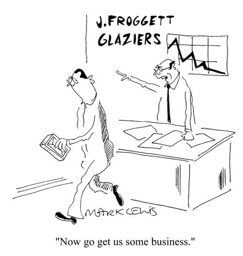 J.Froggett Glaziers - "Now go get some business"
