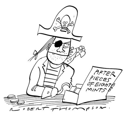 'After pieces of eight mints'