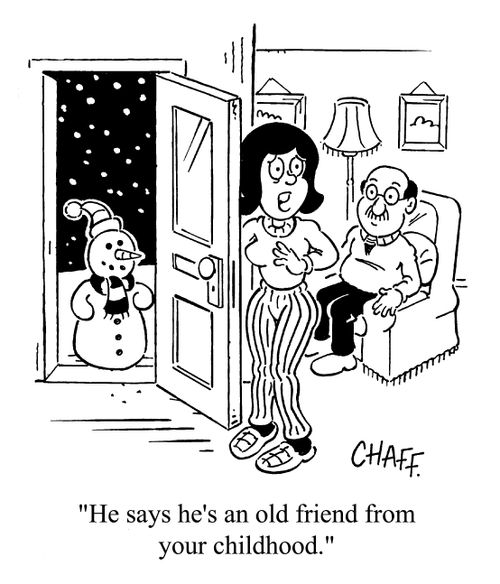 'He says he's an old friend from your childhood.'