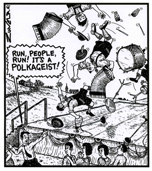 'Run, people, run! It's a Polkageist!'
