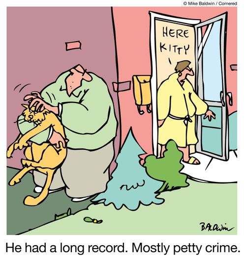He had a long record. Mostly petty crime.