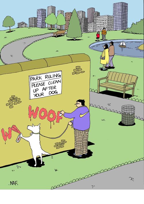 Park Ruling - Please clear up after your dog.