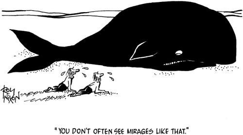 "You don't often see mirages like that."