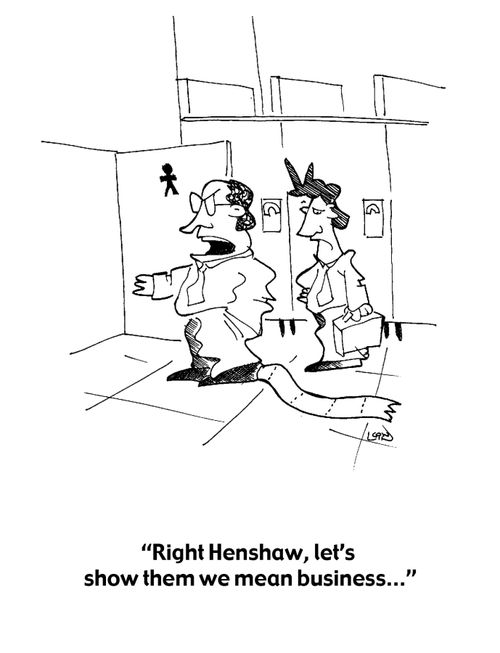 'Right Henshaw, let's show them we mean business...'