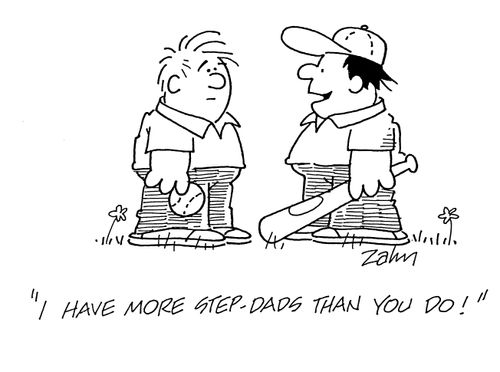 'I have more step-dads than you do!'