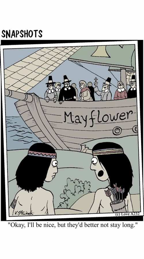 'Okay, I'll be nice, but they'd better not stay long.'