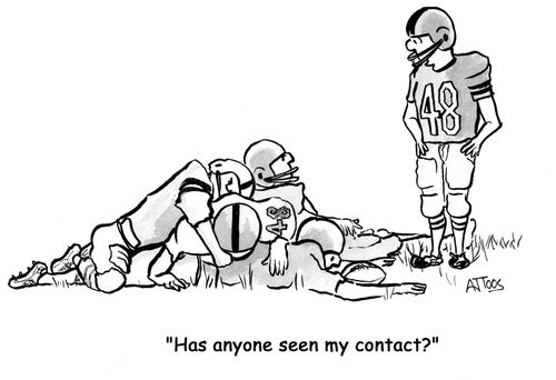 'Has anyone seen my contact?'