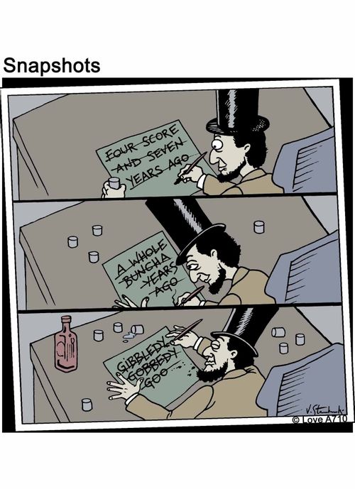 Four Score and seven years ago...