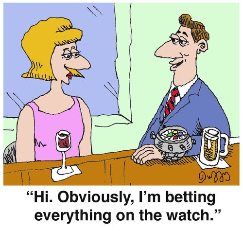 "Hi. Obviously, I'm betting everything on the watch." 