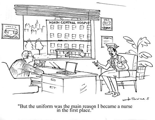 'But the uniform was the main reason I became a nurse in the first place.'
