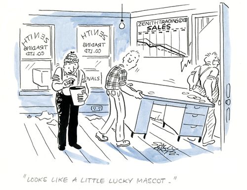 'Looks like a little lucky mascot.'