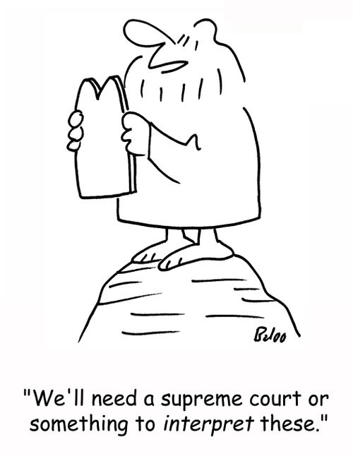 'We'll need a supreme court or something to interpret these.'