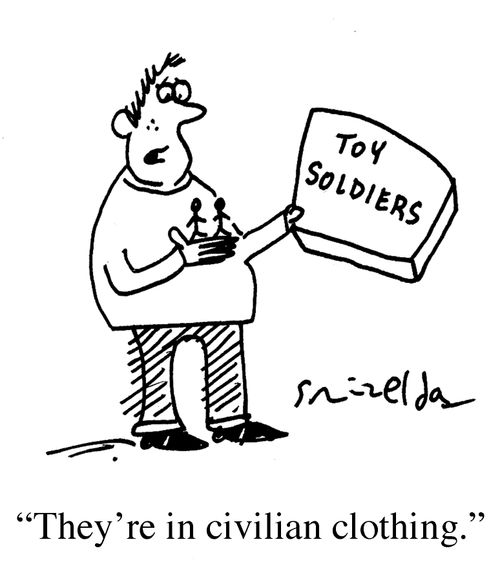 Toy Soldiers - 'They're in civilian clothing.'