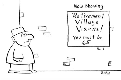 Now Showing: Retirement Village Vixens! You must be 65.