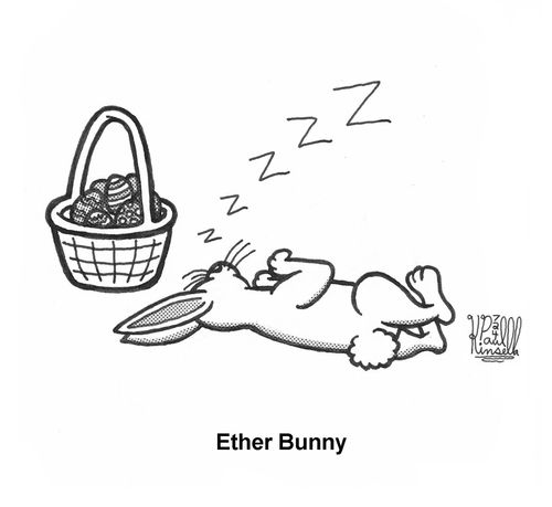 Ether Bunny (Easter bunny sleeping)