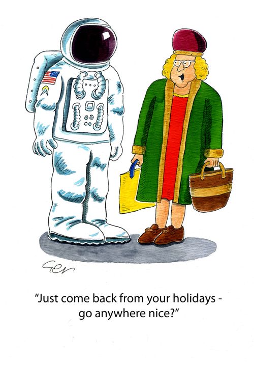 'Just back from holiday - go anywhere nice?'