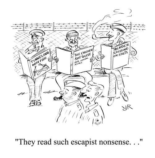 'They read such escapist nonsense. . .'