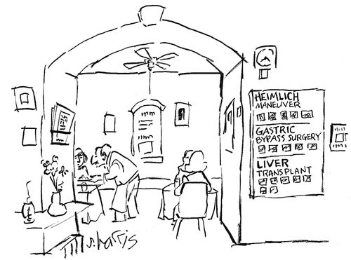 Heimlich maneuver, Gastric bypass surgery, Liver transplant.