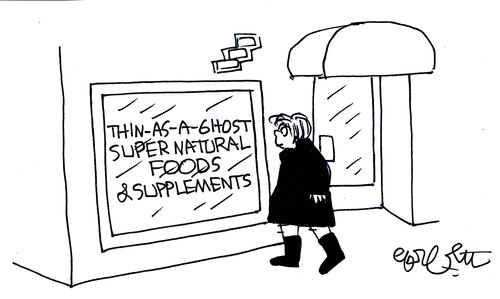 Thin-as-a-ghost super natural foods & supplements.