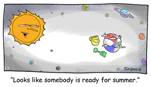 'Looks like somebody is ready for summer.'